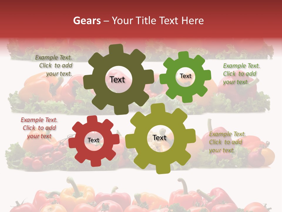 Tomato Red Lettuce PowerPoint Template