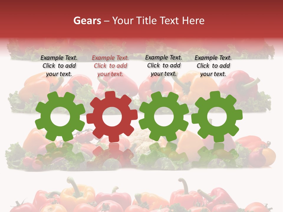 Tomato Red Lettuce PowerPoint Template
