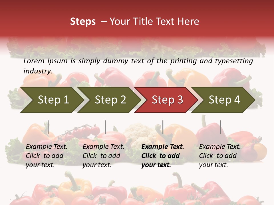 Tomato Red Lettuce PowerPoint Template