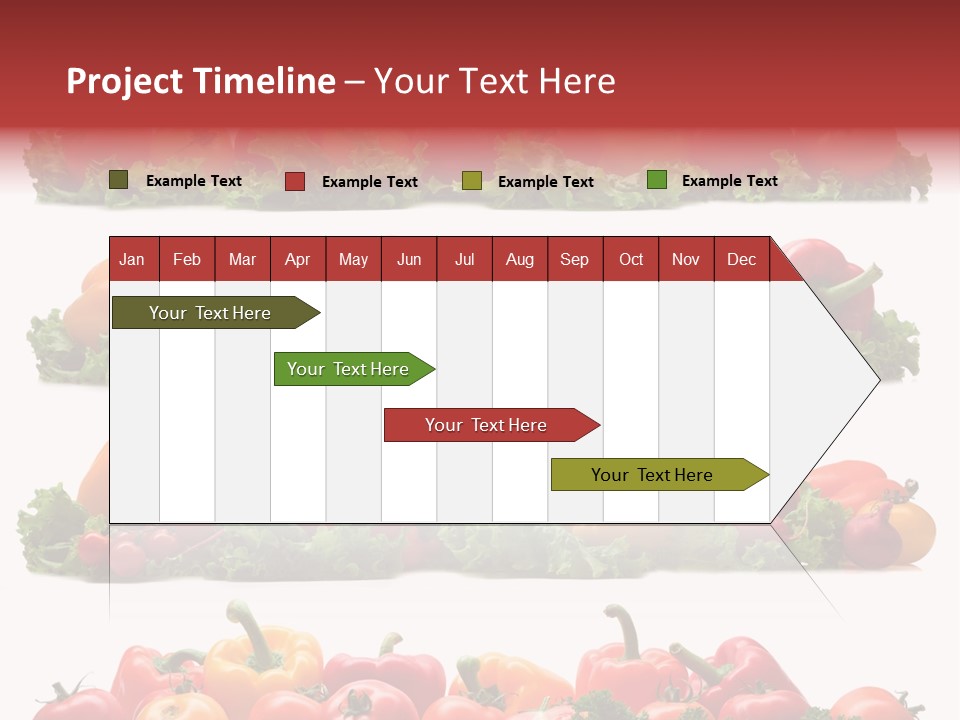 Tomato Red Lettuce PowerPoint Template