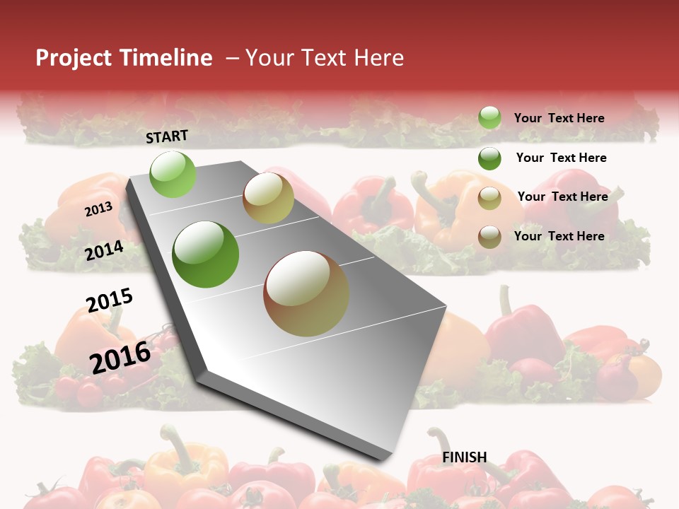 Tomato Red Lettuce PowerPoint Template