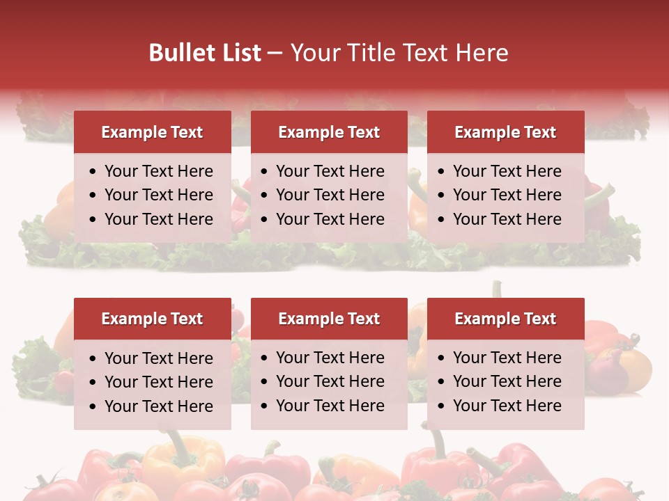 Tomato Red Lettuce PowerPoint Template