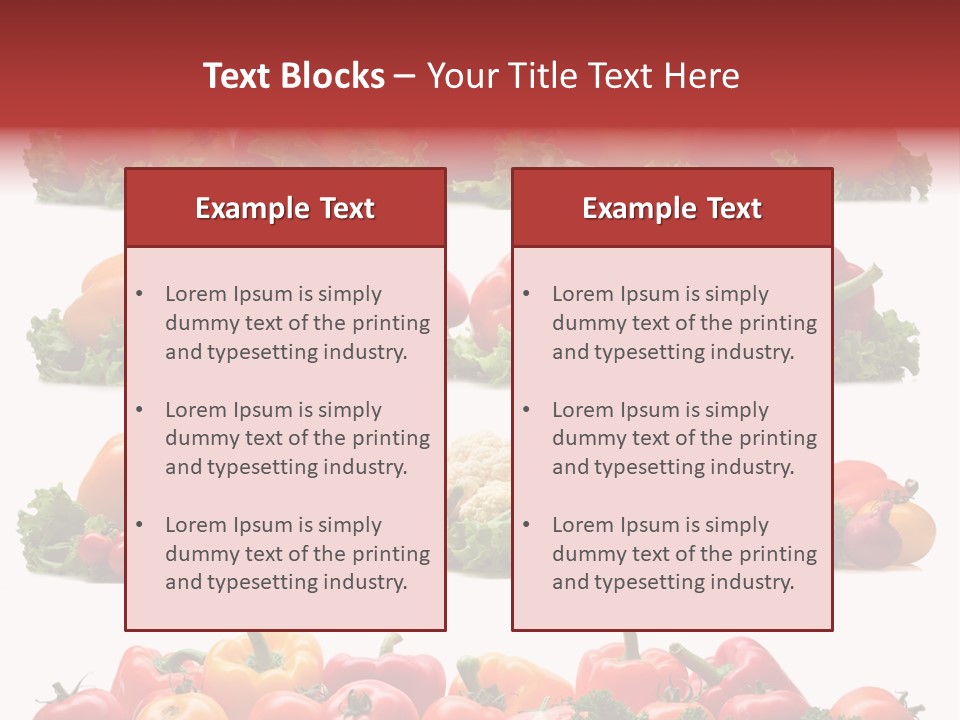 Tomato Red Lettuce PowerPoint Template