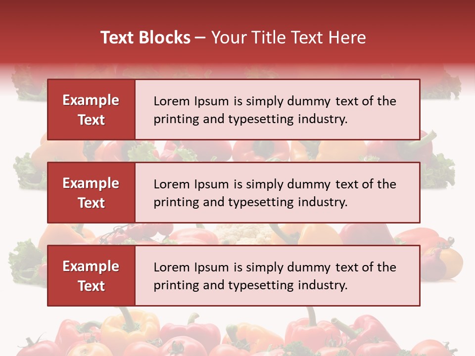 Tomato Red Lettuce PowerPoint Template