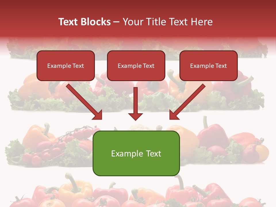 Tomato Red Lettuce PowerPoint Template