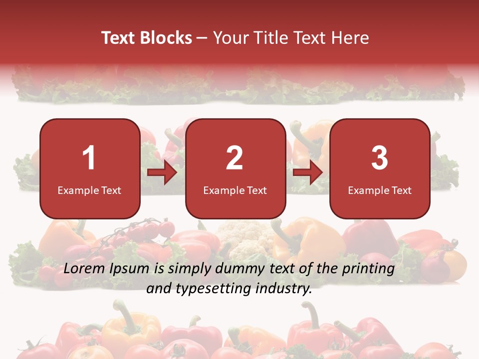 Tomato Red Lettuce PowerPoint Template