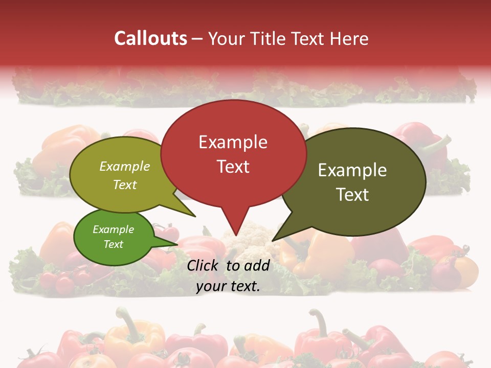 Tomato Red Lettuce PowerPoint Template