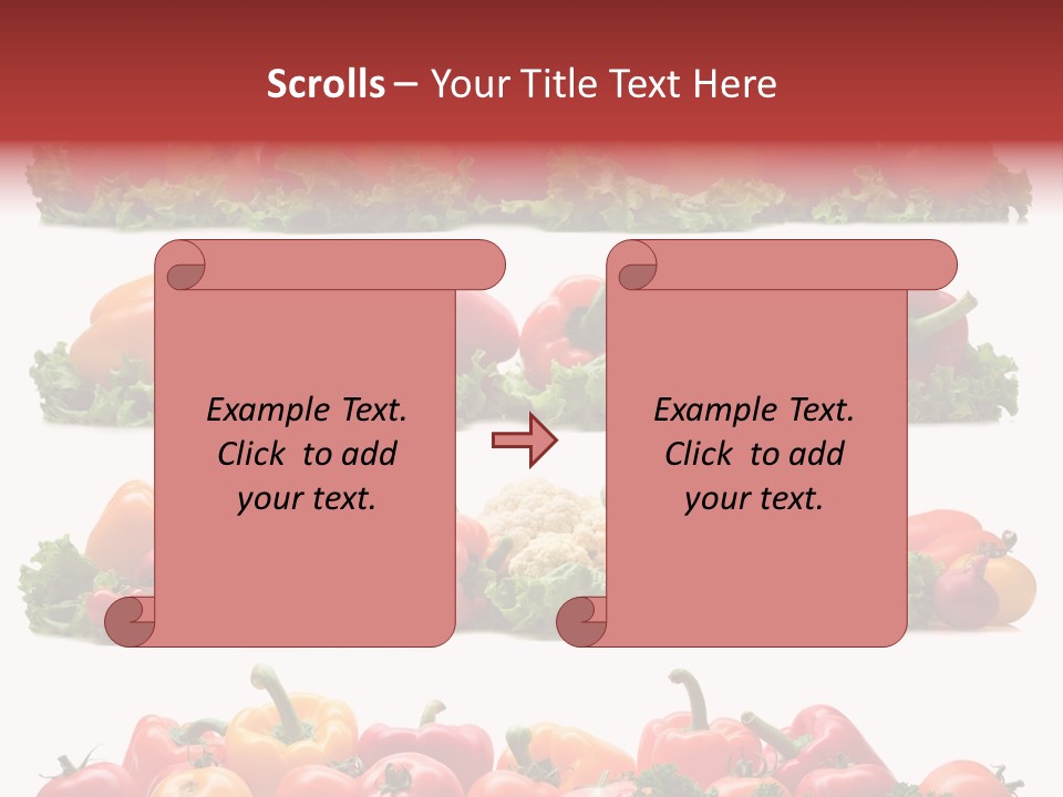 Tomato Red Lettuce PowerPoint Template