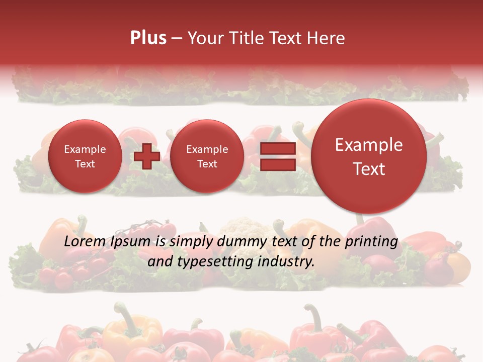 Tomato Red Lettuce PowerPoint Template