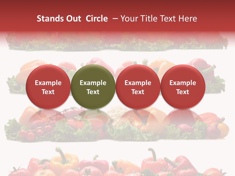 Tomato Red Lettuce PowerPoint Template
