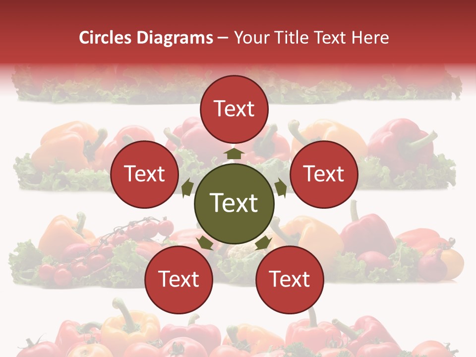 Tomato Red Lettuce PowerPoint Template