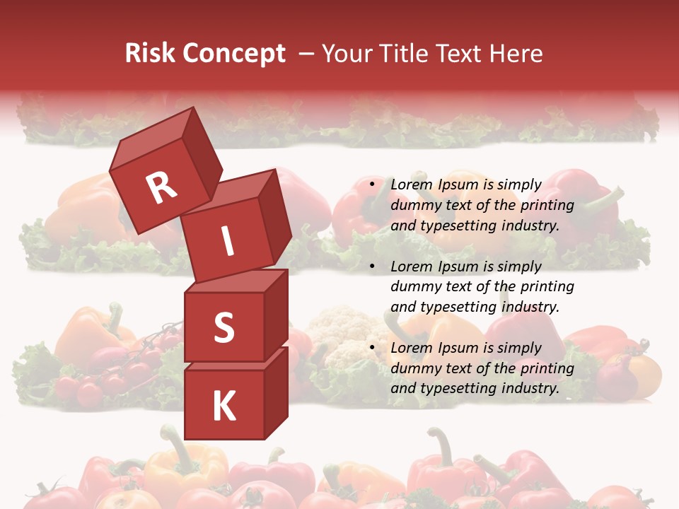 Tomato Red Lettuce PowerPoint Template