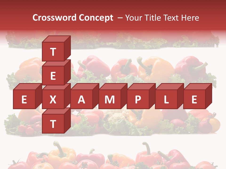 Tomato Red Lettuce PowerPoint Template