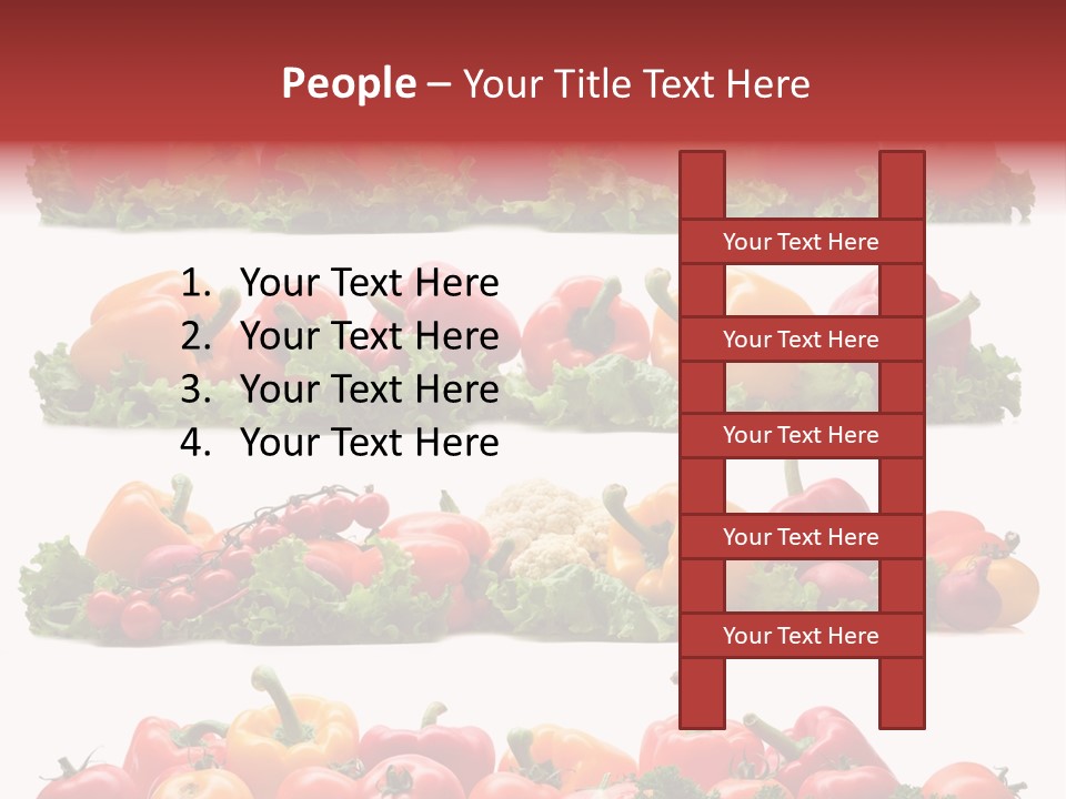 Tomato Red Lettuce PowerPoint Template