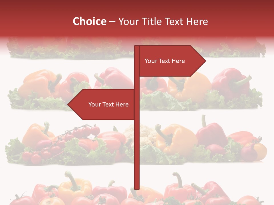 Tomato Red Lettuce PowerPoint Template