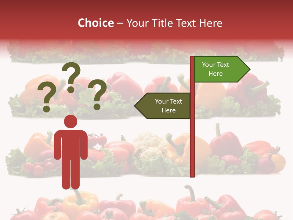 Tomato Red Lettuce PowerPoint Template