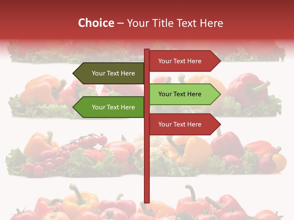 Tomato Red Lettuce PowerPoint Template