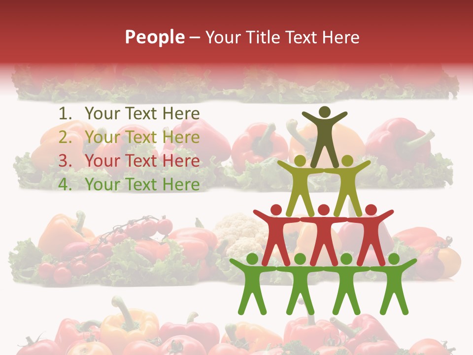 Tomato Red Lettuce PowerPoint Template
