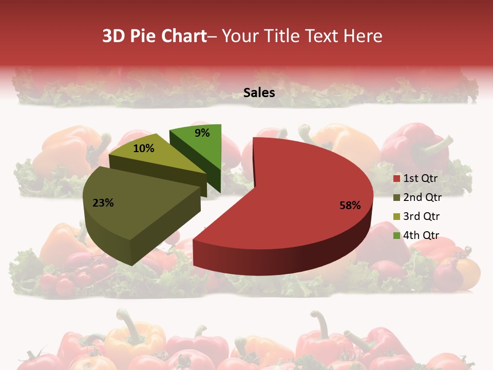 Tomato Red Lettuce PowerPoint Template