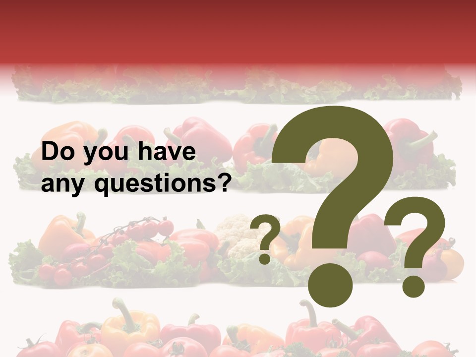 Tomato Red Lettuce PowerPoint Template