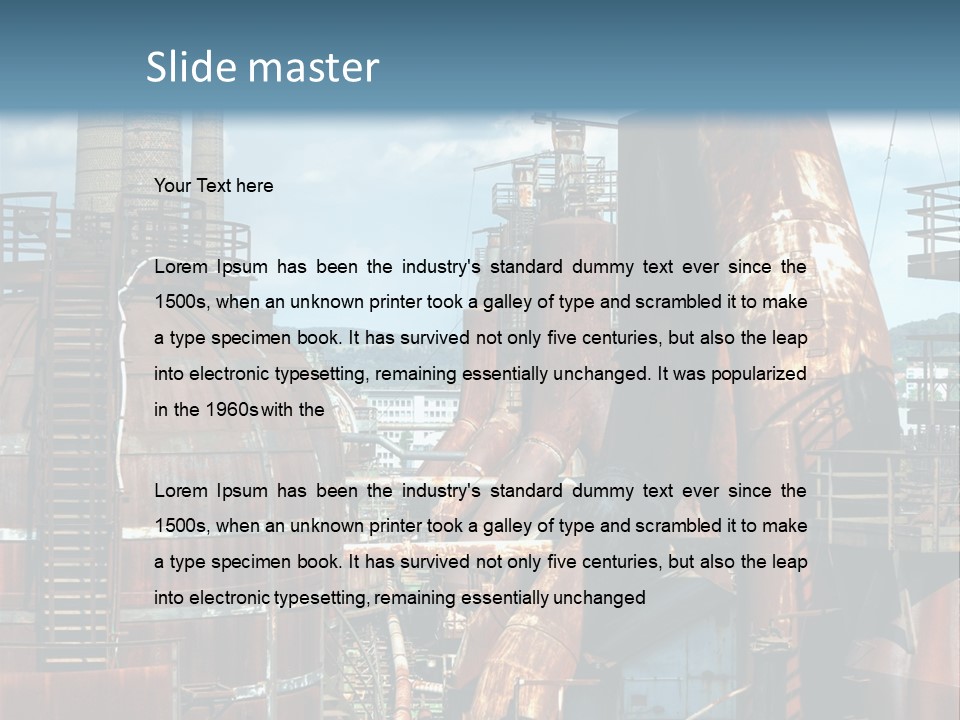 Old Metal Industry PowerPoint Template