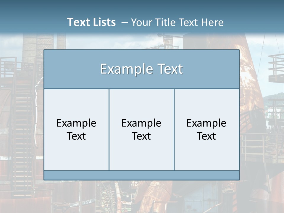 Old Metal Industry PowerPoint Template