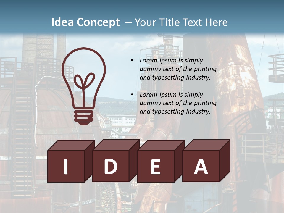 Old Metal Industry PowerPoint Template
