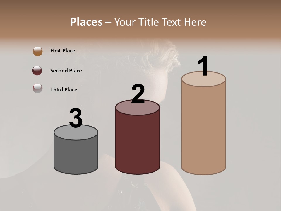 Style Model Close Up PowerPoint Template