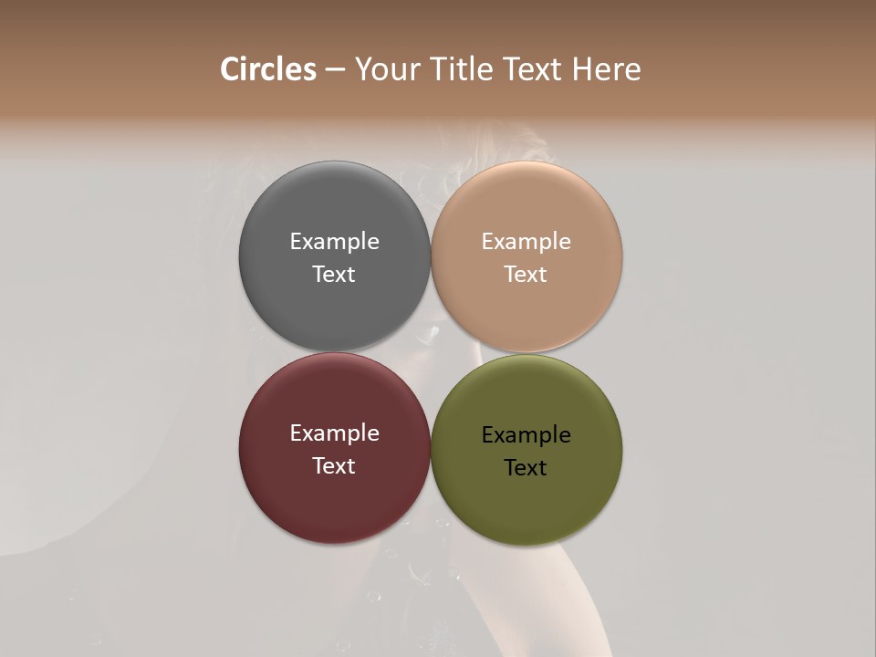 Style Model Close Up PowerPoint Template