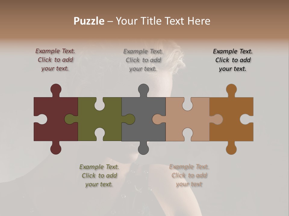 Style Model Close Up PowerPoint Template