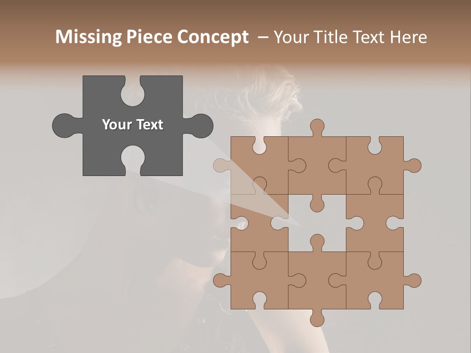 Style Model Close Up PowerPoint Template