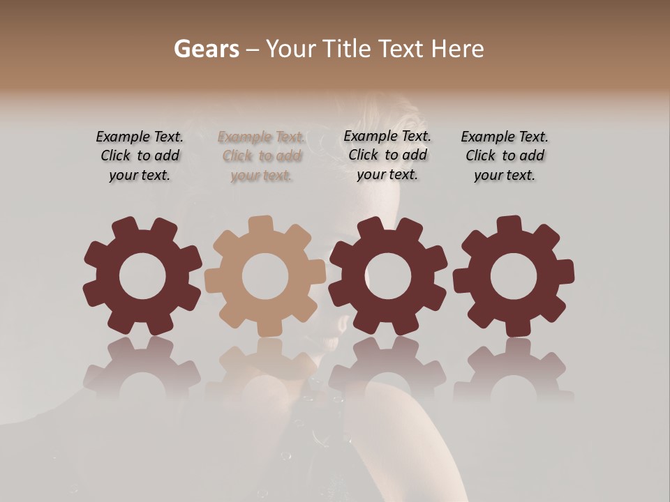 Style Model Close Up PowerPoint Template