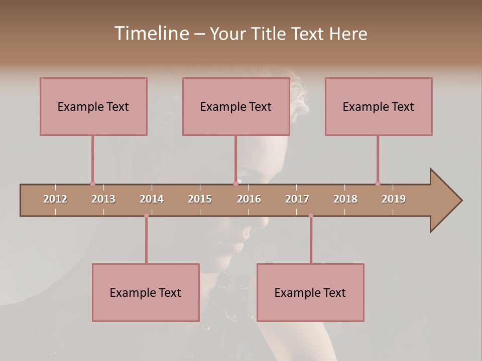 Style Model Close Up PowerPoint Template