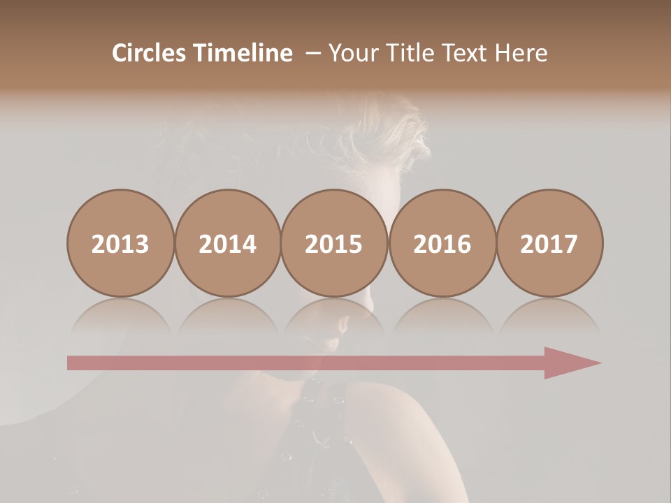 Style Model Close Up PowerPoint Template
