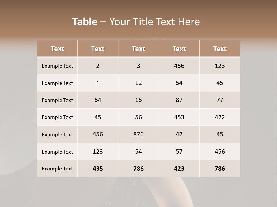 Style Model Close Up PowerPoint Template