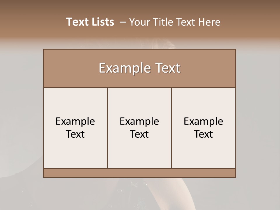 Style Model Close Up PowerPoint Template