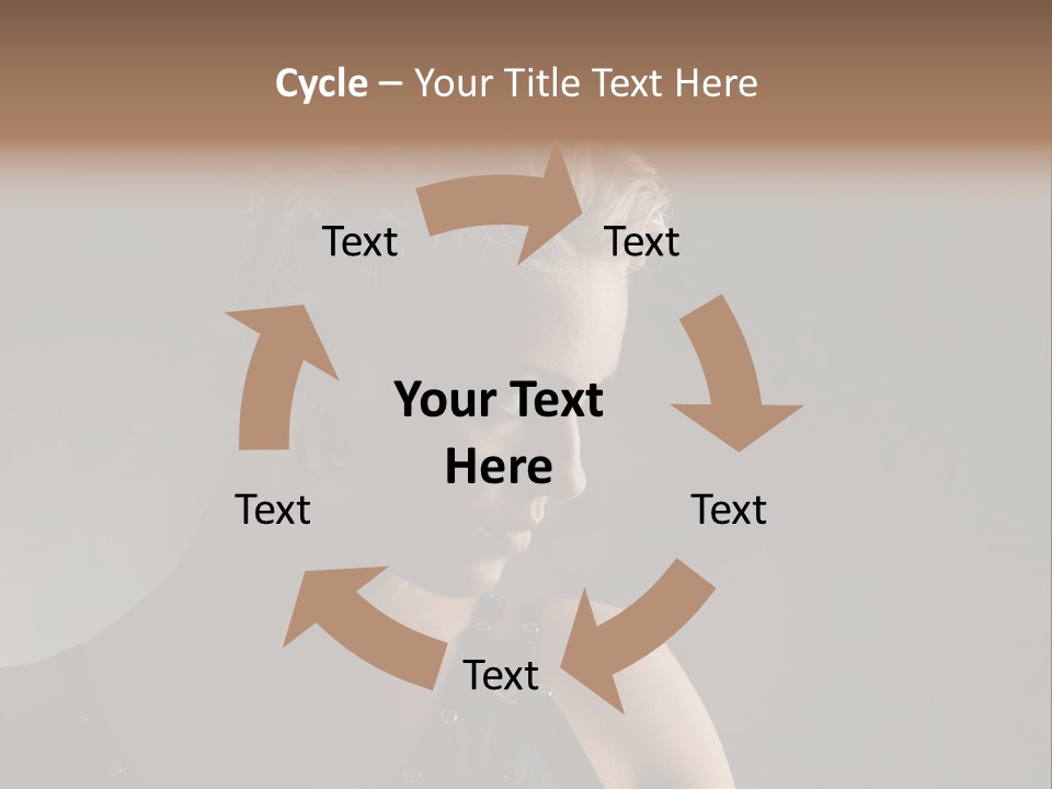 Style Model Close Up PowerPoint Template