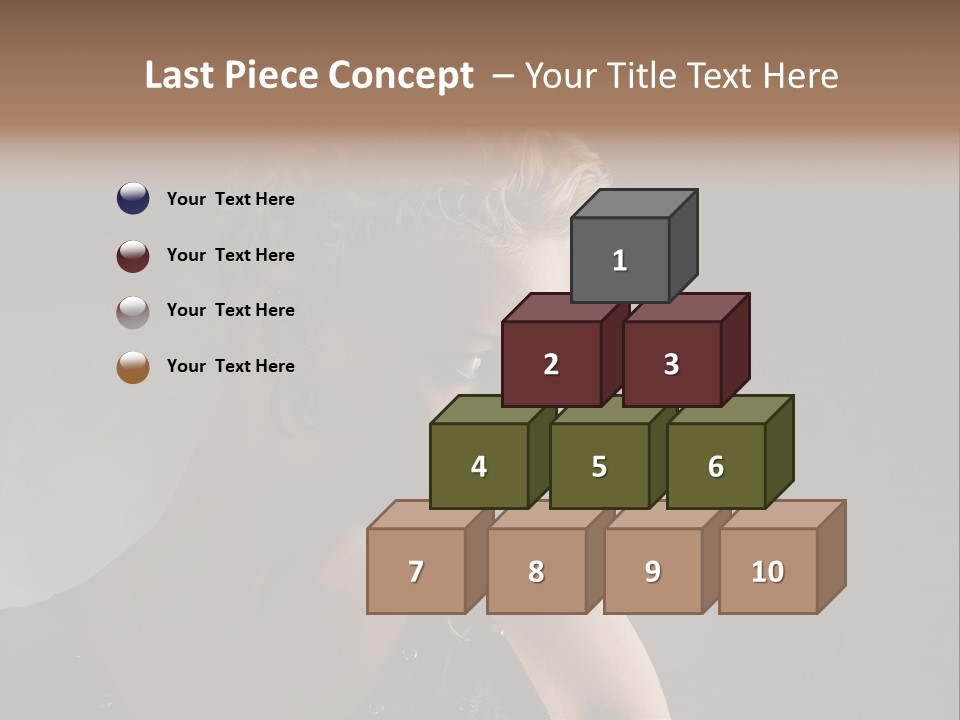 Style Model Close Up PowerPoint Template