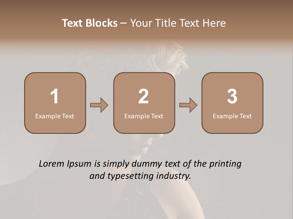Style Model Close Up PowerPoint Template