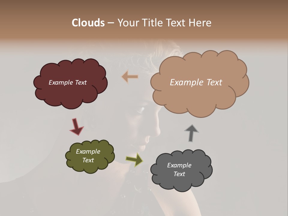 Style Model Close Up PowerPoint Template