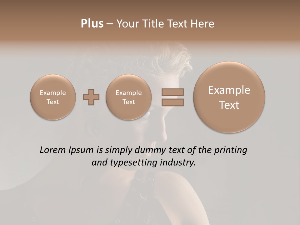 Style Model Close Up PowerPoint Template