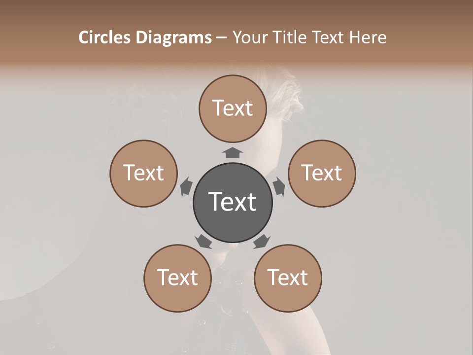Style Model Close Up PowerPoint Template