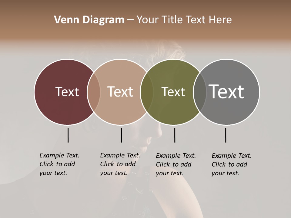 Style Model Close Up PowerPoint Template