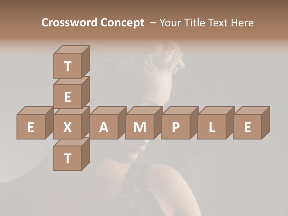 Style Model Close Up PowerPoint Template