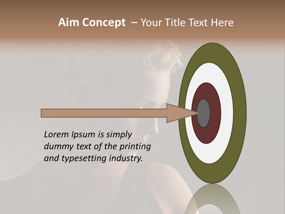 Style Model Close Up PowerPoint Template
