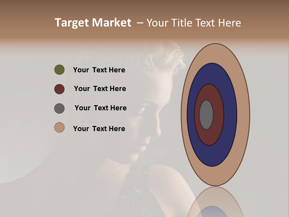 Style Model Close Up PowerPoint Template