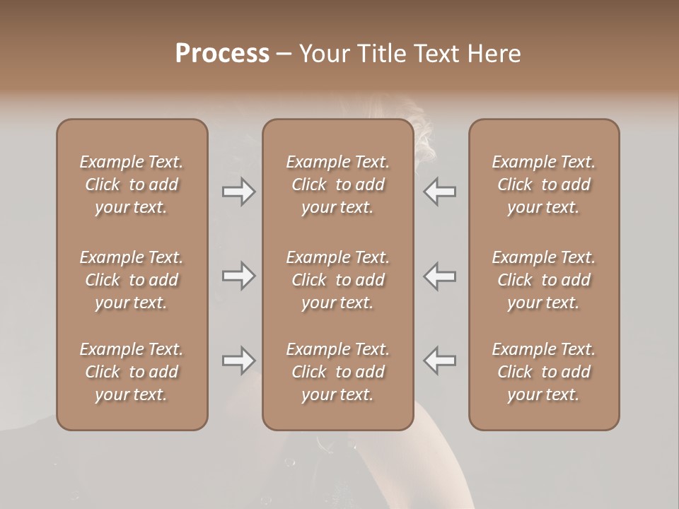 Style Model Close Up PowerPoint Template
