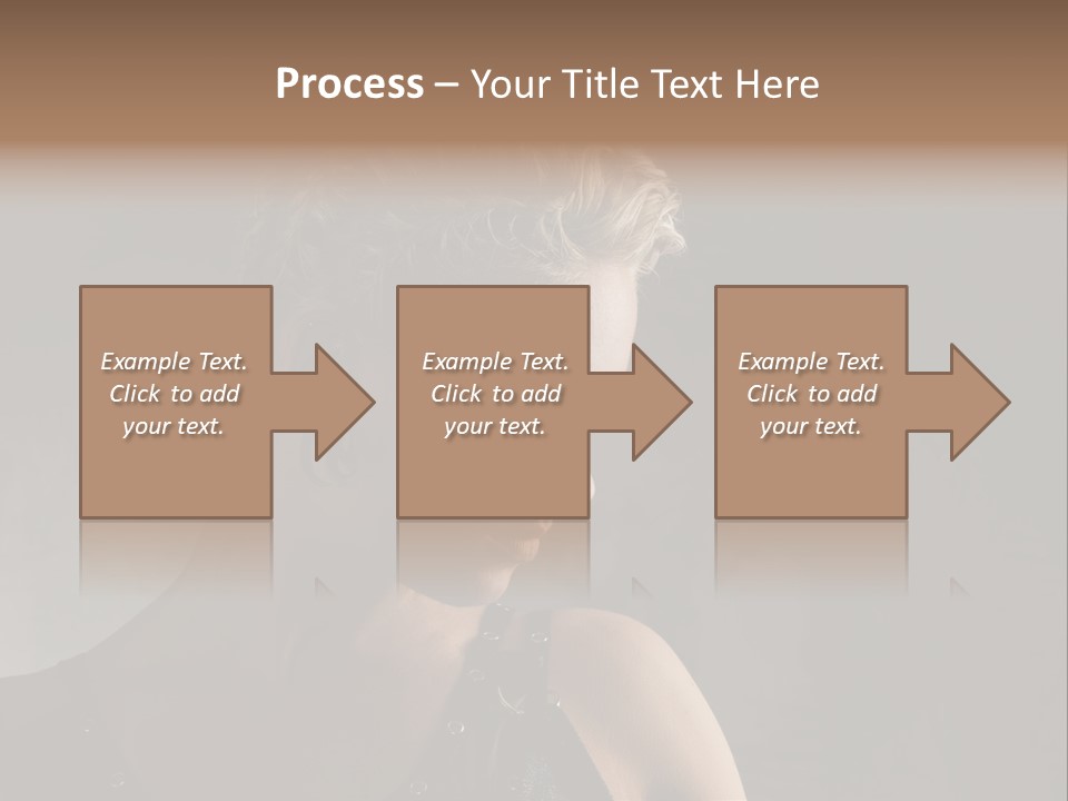 Style Model Close Up PowerPoint Template