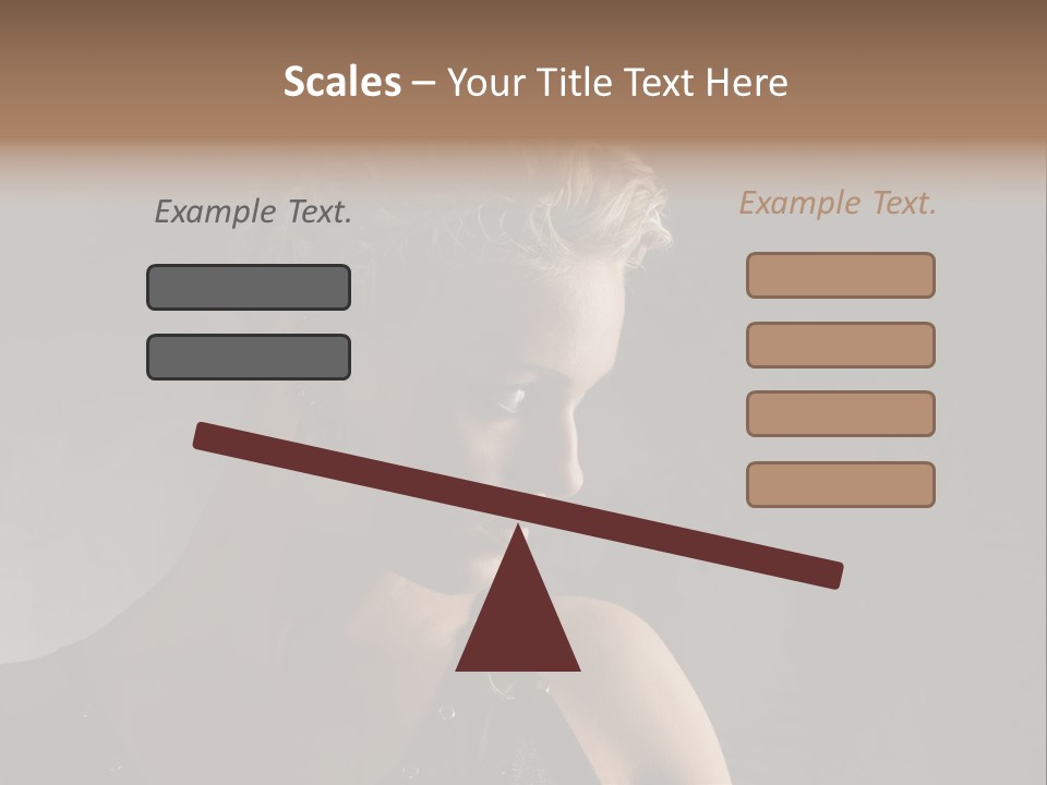 Style Model Close Up PowerPoint Template