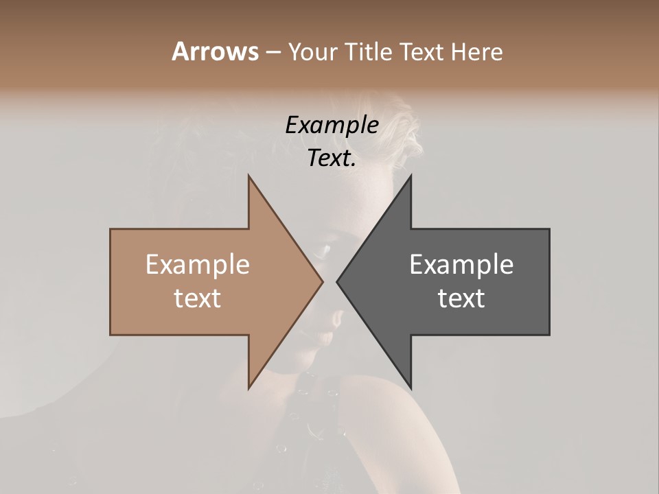 Style Model Close Up PowerPoint Template